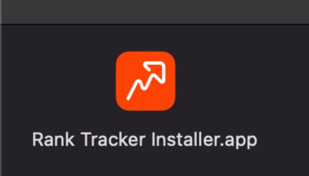 Rank Tracker.appをダブルクリック
